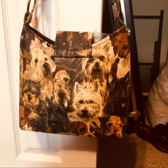 CUTE Handmade Canvas”Doggy” Purse! - Picture 3 of 15